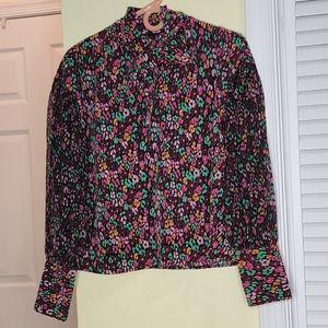 Who What Wear Multi Colored Blouse Size Small